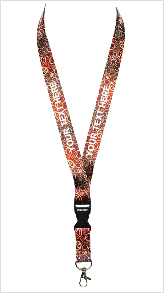 Krumpliaračių raštų kaklajuostė su Jūsų tekstu baltame fone